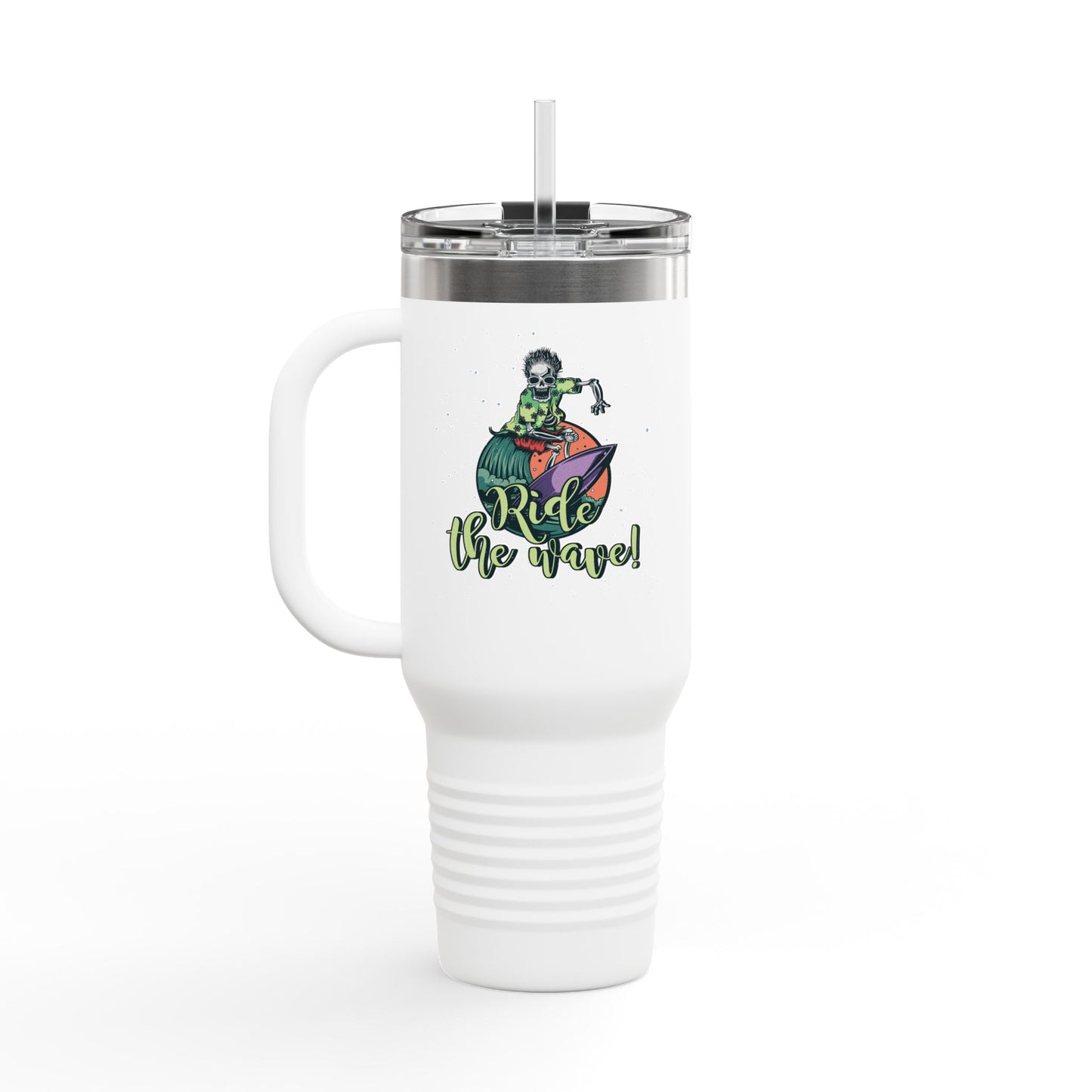 'Ride the Wave!' 40oz Insulated Travel Tumbler