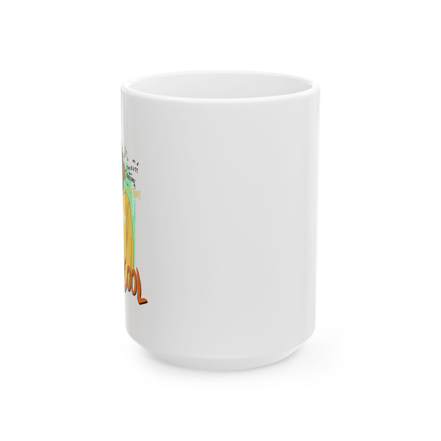 'Ok Stay Cool New York' Monkey Ceramic Mug - 11oz & 15oz Coffee Cup