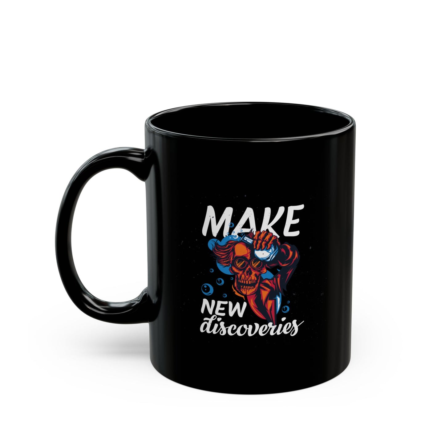 'Make New Discoveries' Ceramic Mug - 11oz & 15oz Coffee Cup
