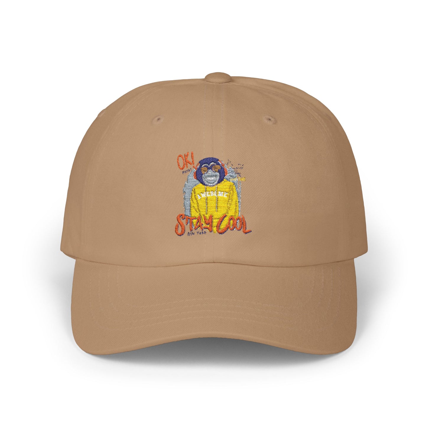 'Ok Stay Cool New York' Monkey - Unisex Hat