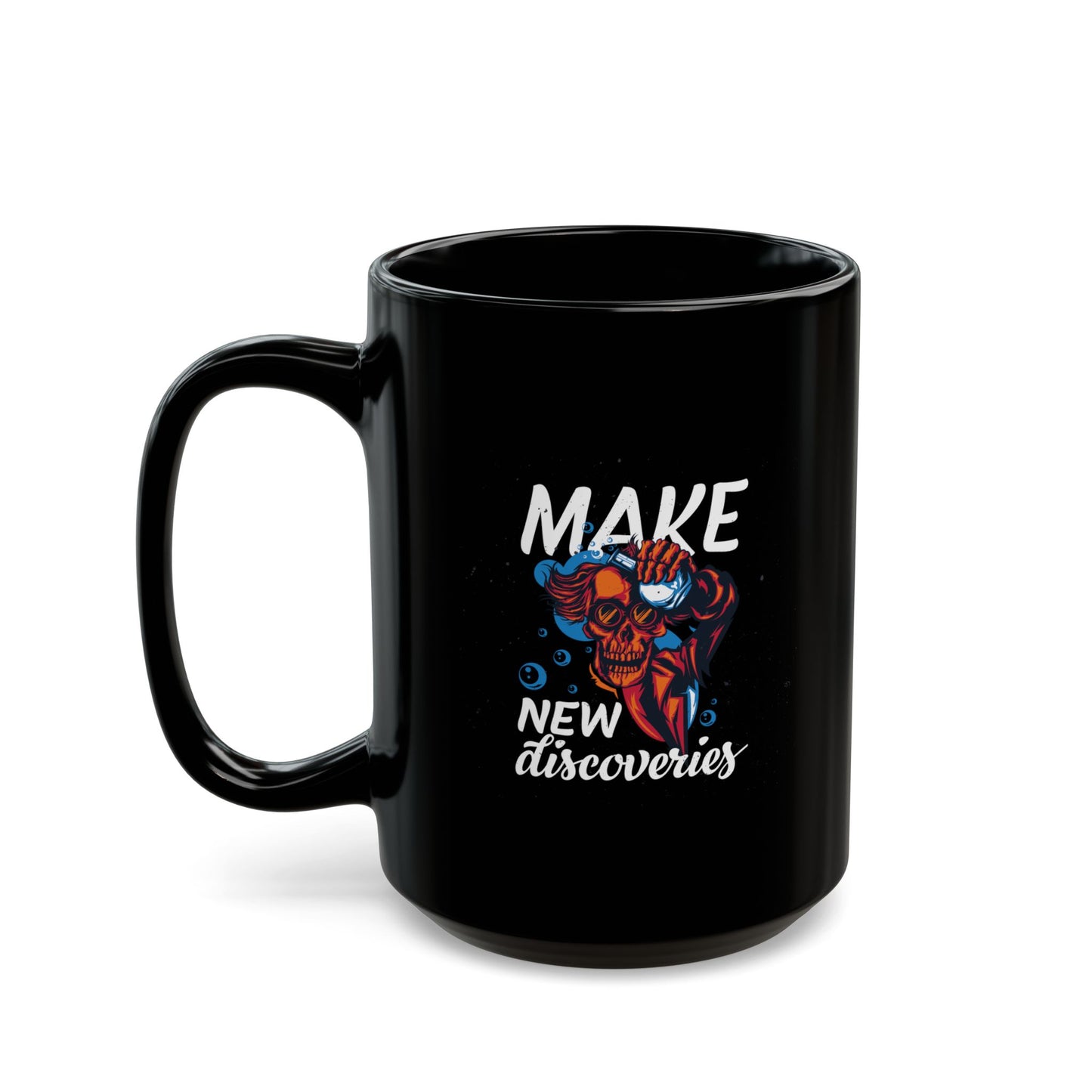 'Make New Discoveries' Ceramic Mug - 11oz & 15oz Coffee Cup