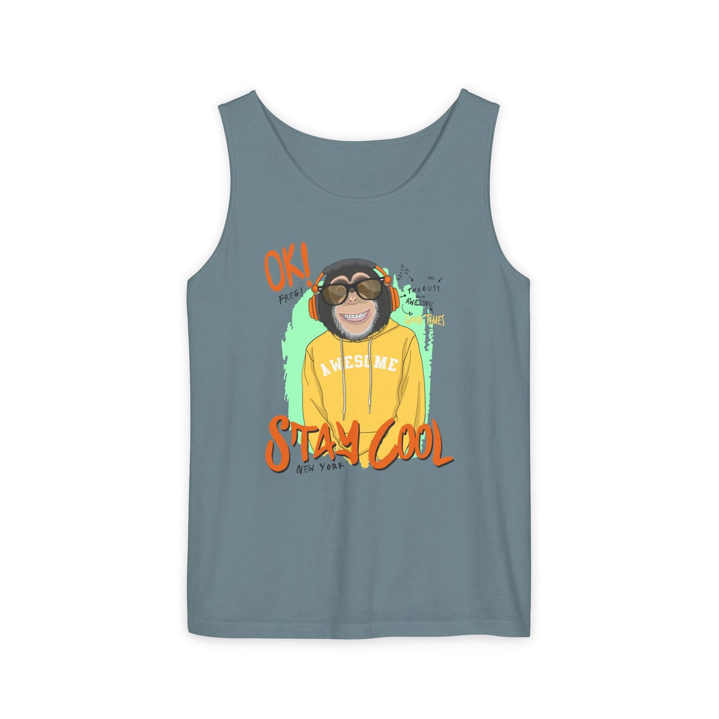'Ok Stay Cool New York' Monkey - Unisex Tank Top