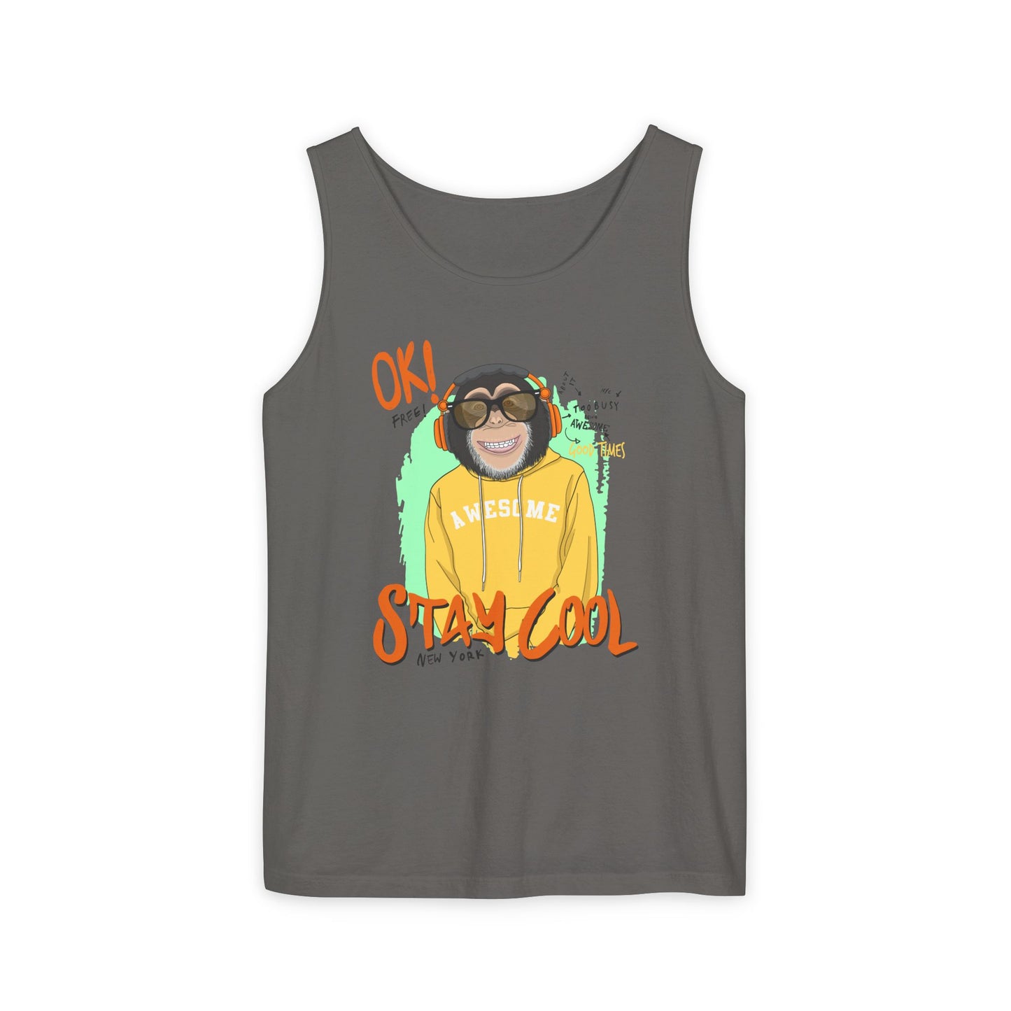 'Ok Stay Cool New York' Monkey - Unisex Tank Top