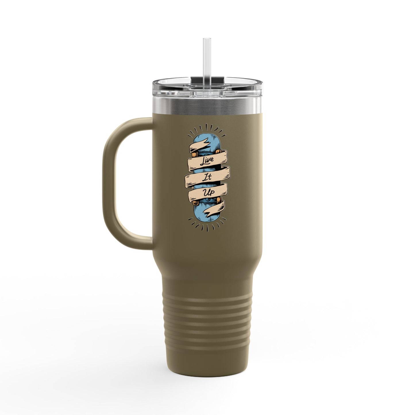 'Live It Up' 40oz Insulated Travel Tumbler