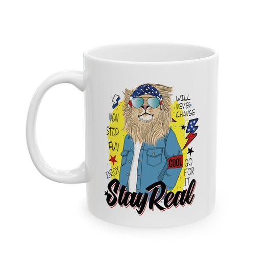 'Stray Real ' Ceramic Mug - 11oz & 15oz Coffee Cup