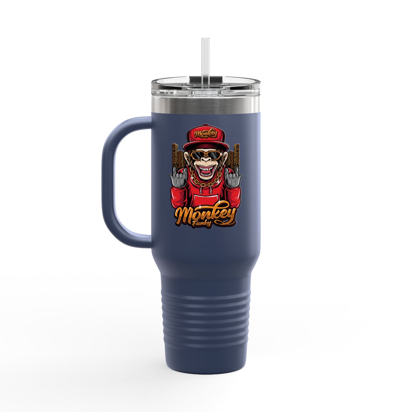 'Monkey Funky' 40oz Insulated Travel Tumbler