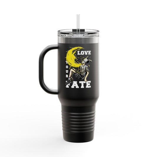 'Love Your Fate' 40oz Insulated Travel Tumbler