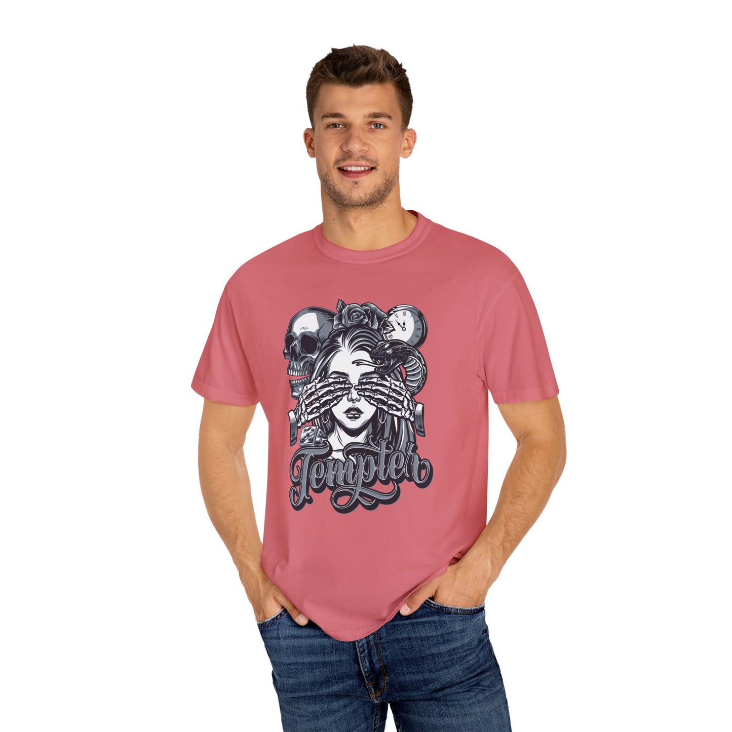 'Tempted' Skull & Rose - Unisex T-Shirt