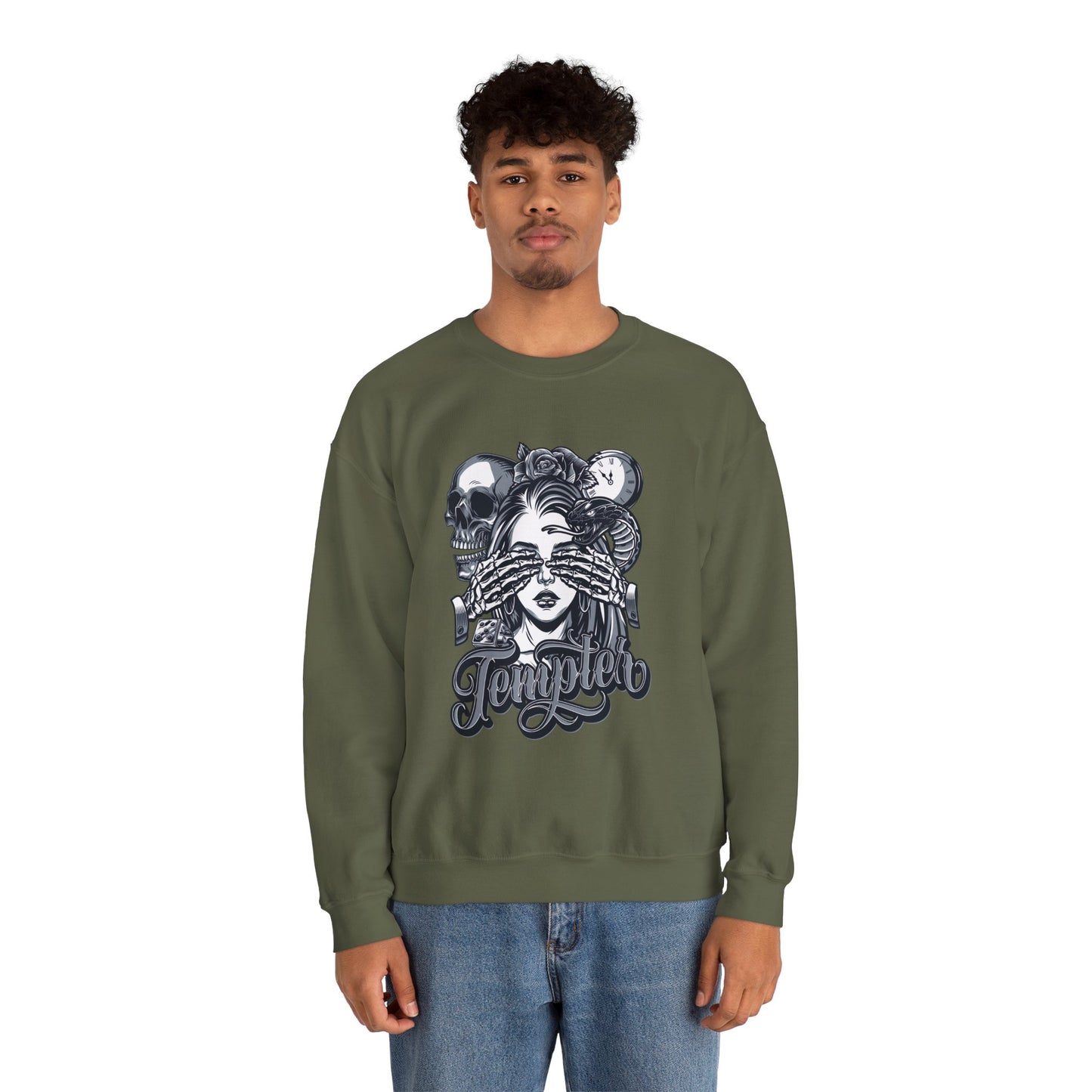 Tempted Skull & Rose Unisex Sweatshirt