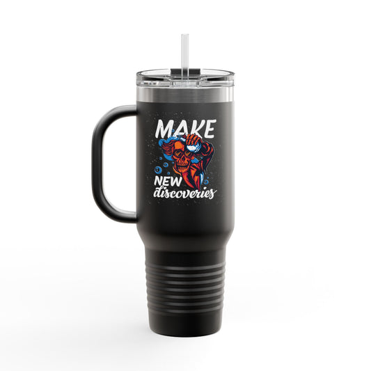 'Make New Discoveries' 40oz Insulated Travel Tumbler