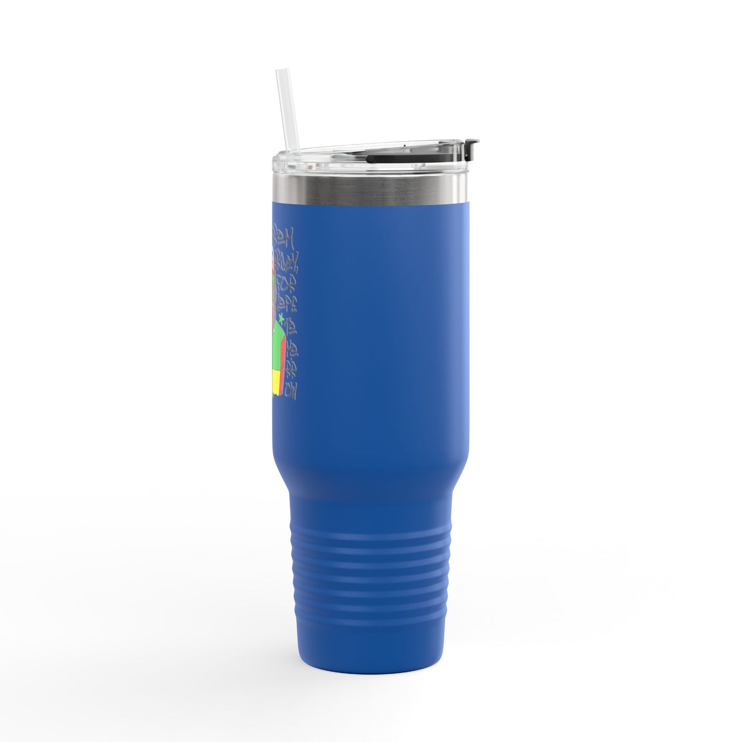 'Learn From Yesterday Life' With Monkey 40oz Insulated Travel Tumbler