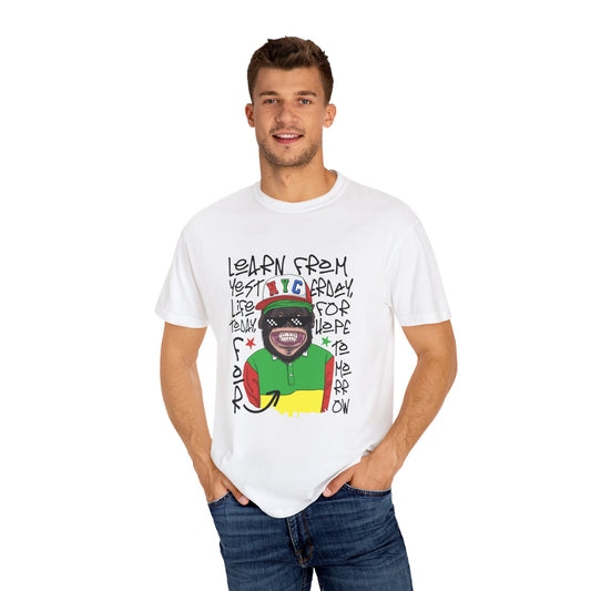 'Learn From Yesterday Life' With Monkey - Unisex T-Shirt