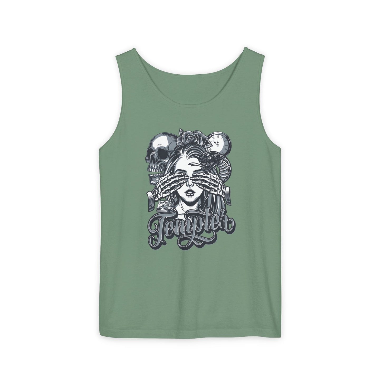'Tempted Skull & Rose' - Unisex Tank Top