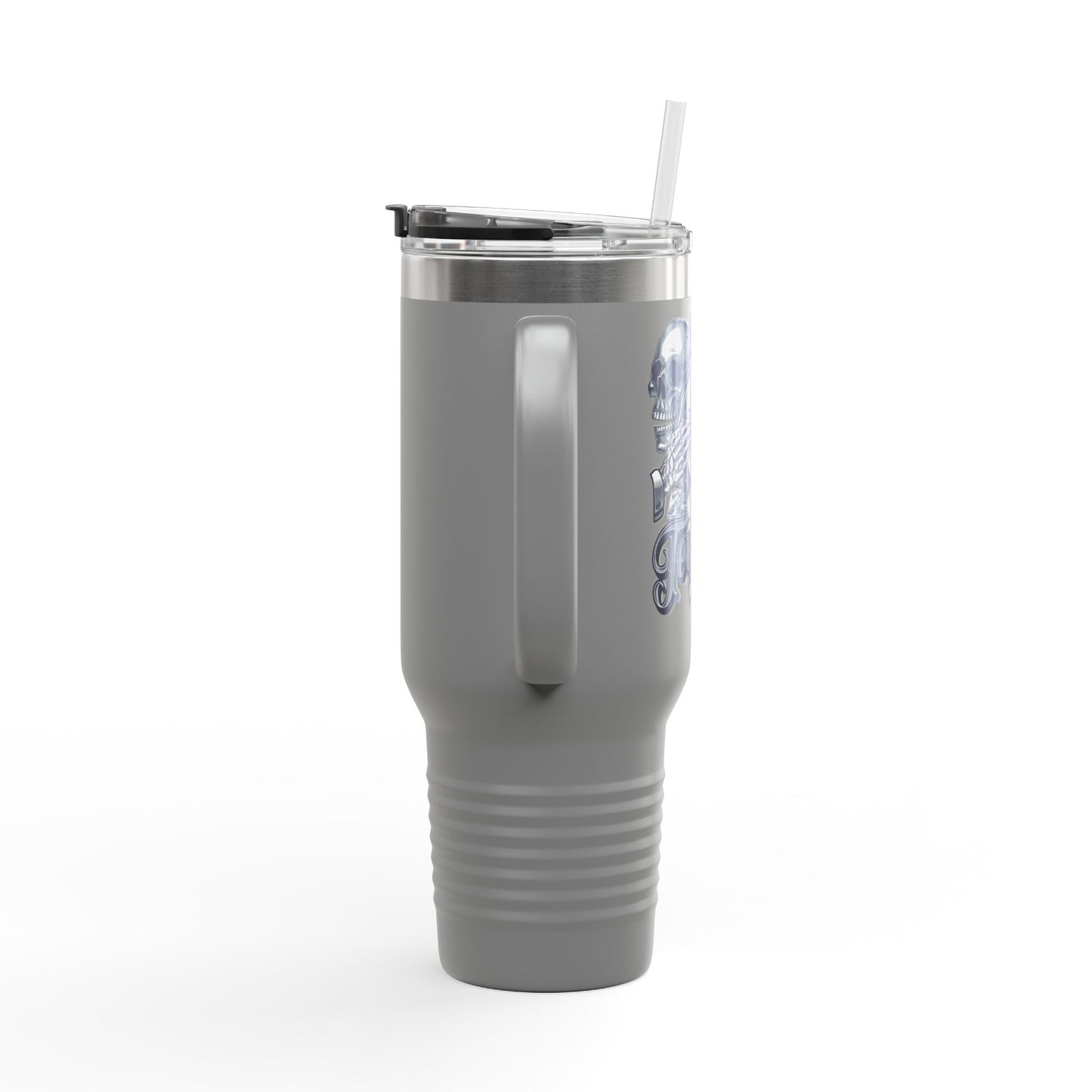 'Tempted Skull & Rose' 40oz Insulated Travel Tumbler