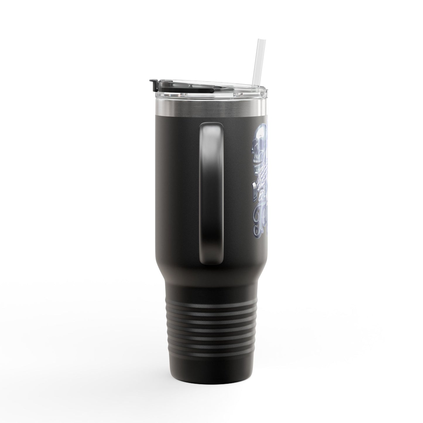 'Tempted Skull & Rose' 40oz Insulated Travel Tumbler