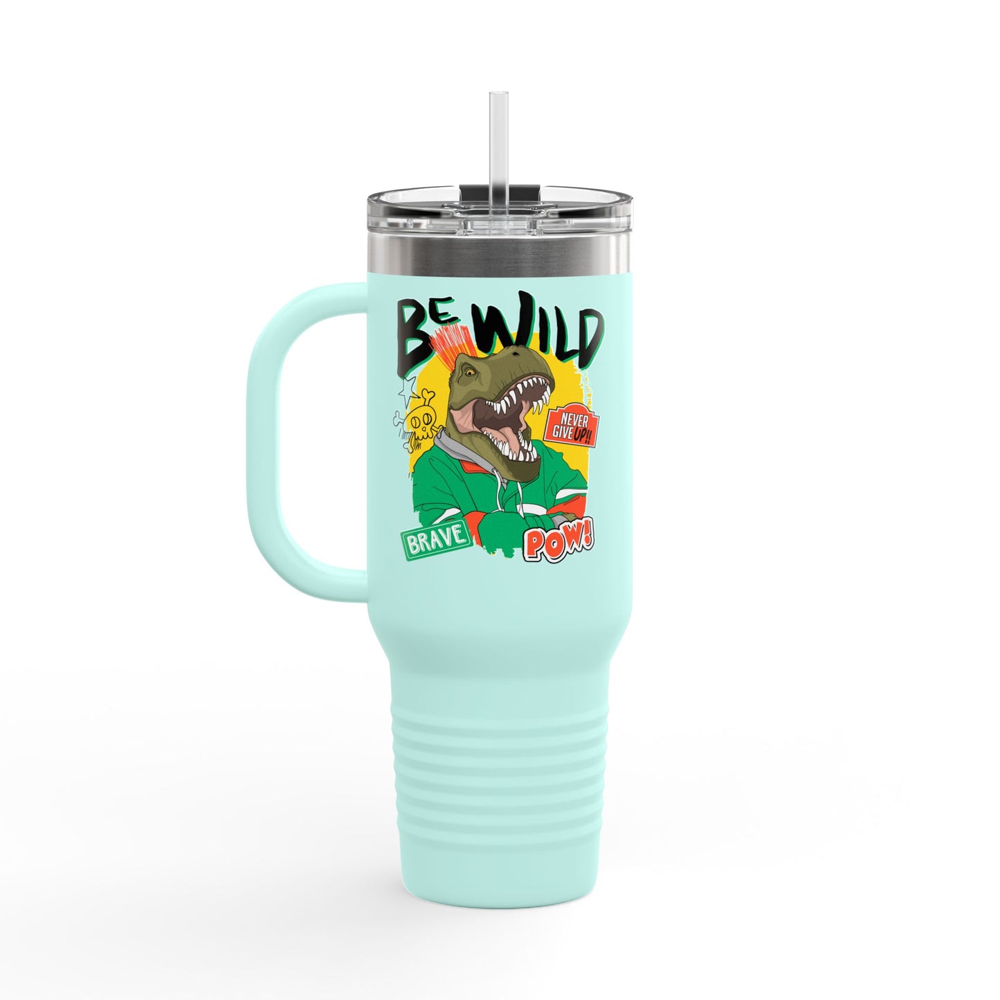 'Be Wild' 40oz Insulated Travel Tumbler