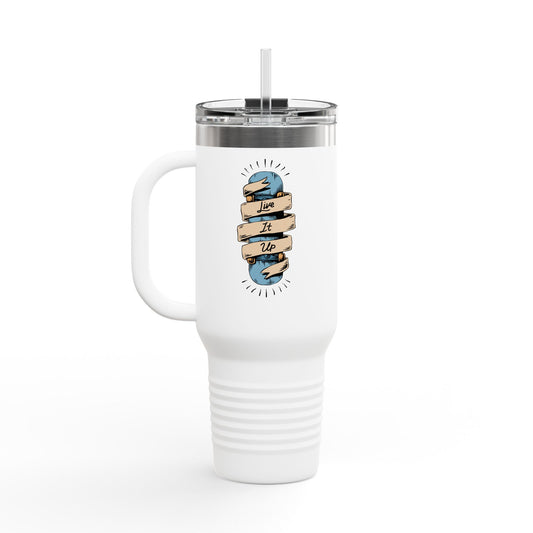 'Live It Up' 40oz Insulated Travel Tumbler