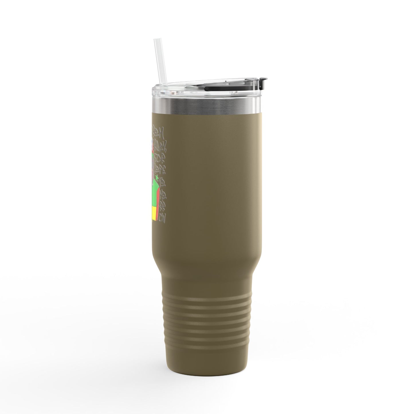 'Learn From Yesterday Life' With Monkey 40oz Insulated Travel Tumbler