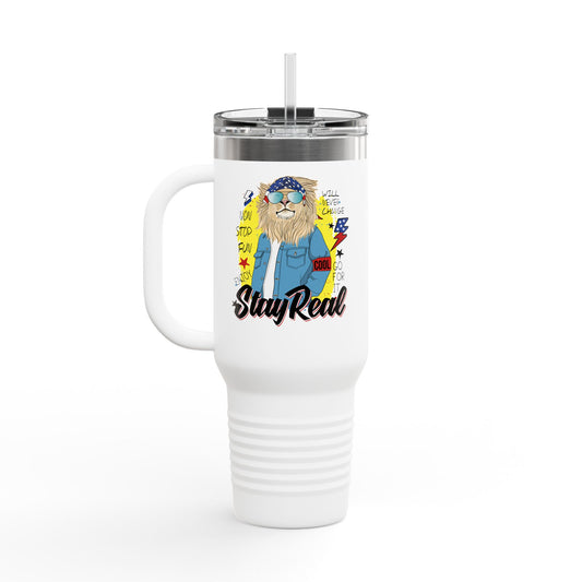 'Stray Real ' 40oz Insulated Travel Tumbler