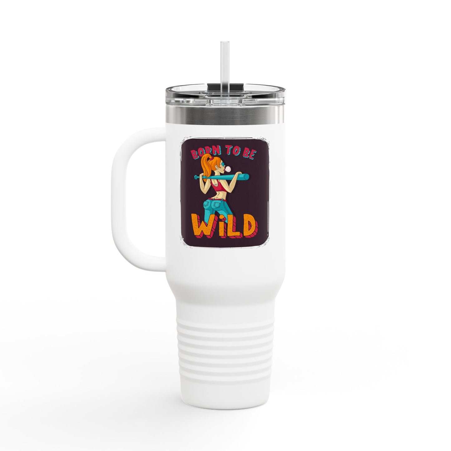 'Born to Be Wild ' 40oz Insulated Travel Tumbler