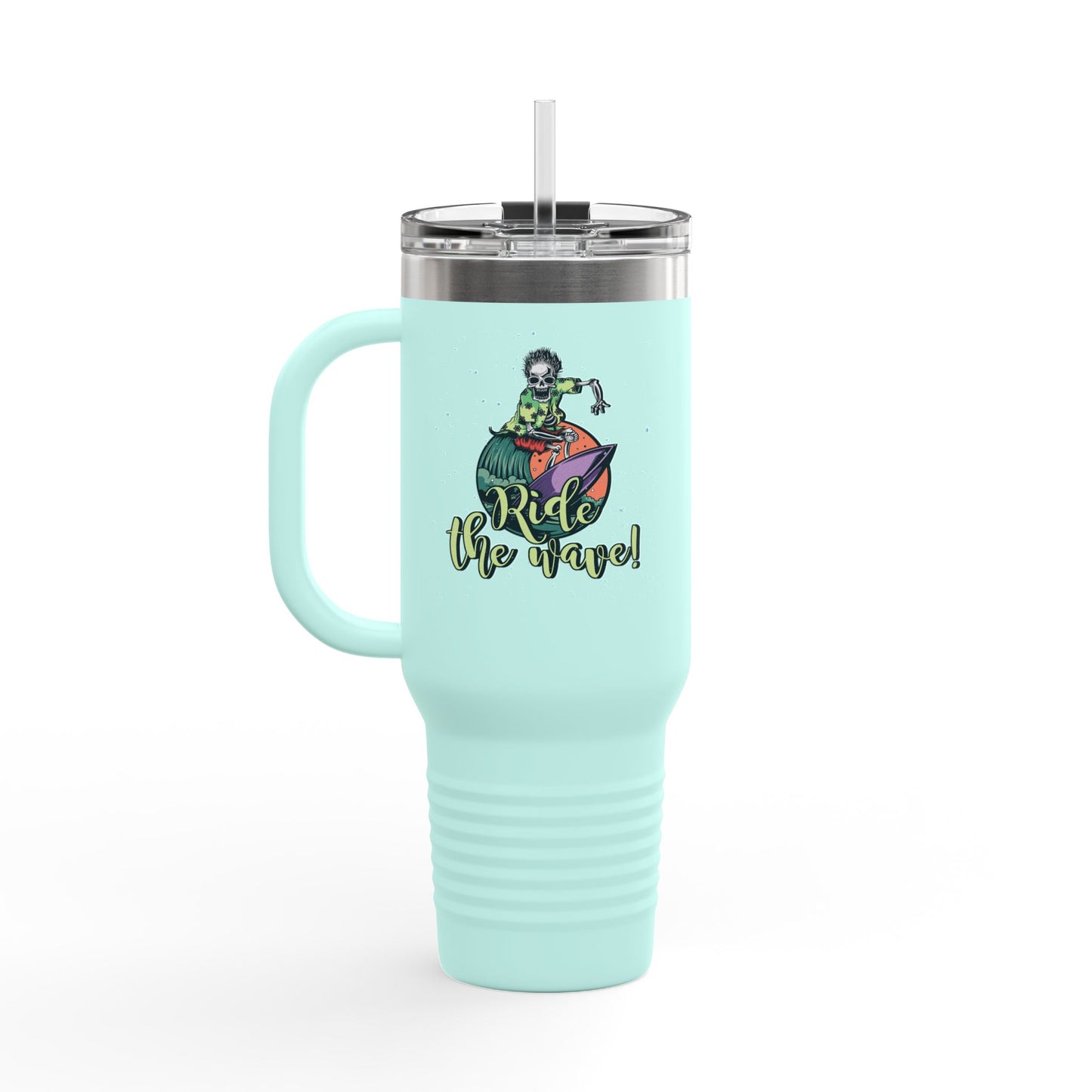'Ride the Wave!' 40oz Insulated Travel Tumbler