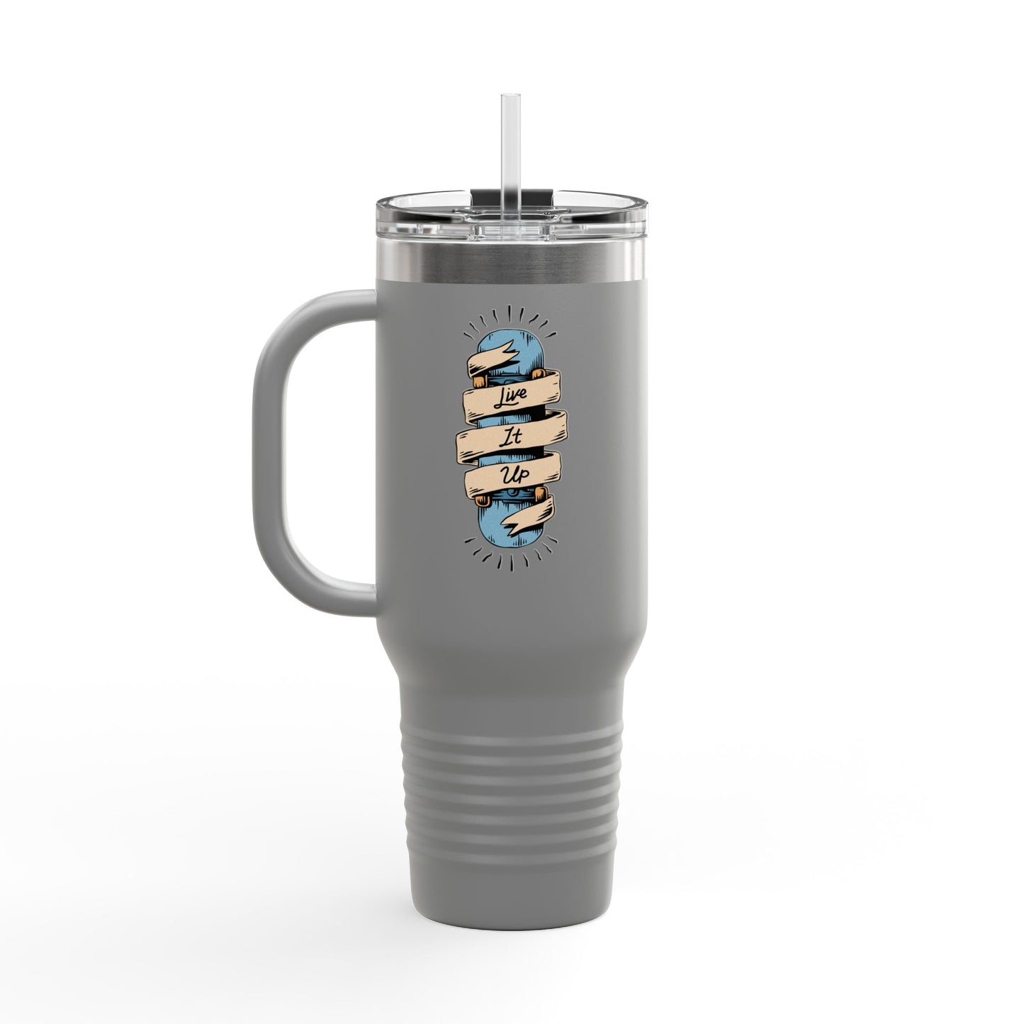 'Live It Up' 40oz Insulated Travel Tumbler