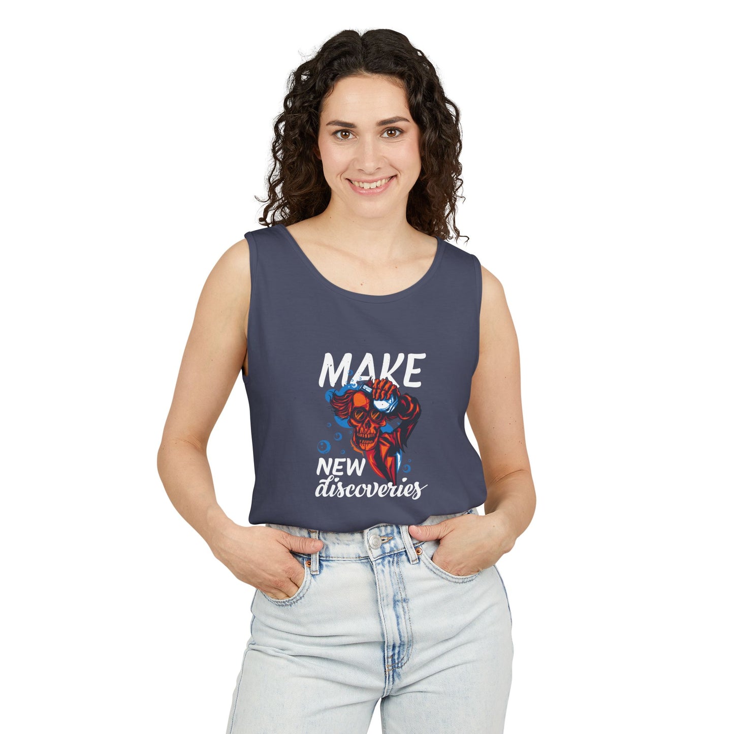 'Make New Discoveries' - Unisex Tank Top