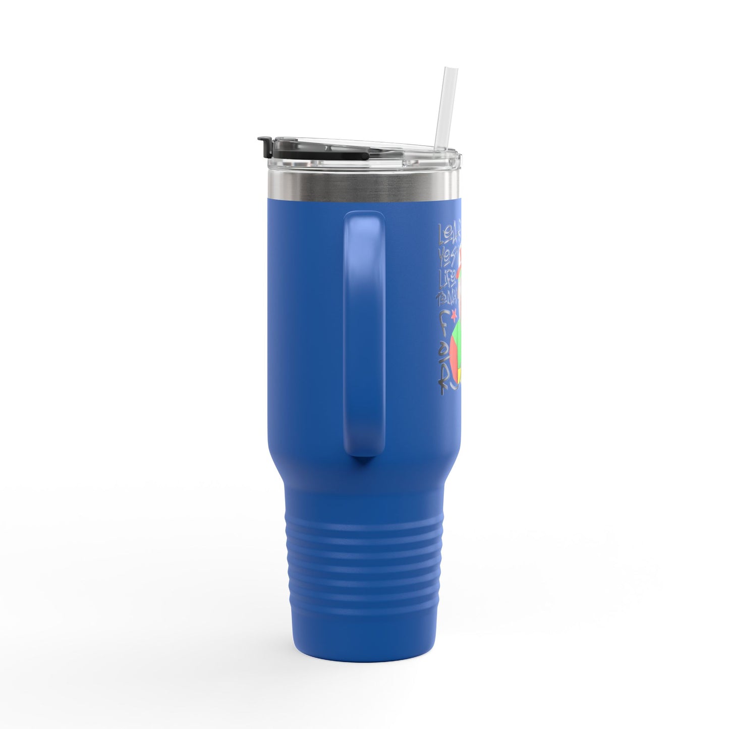 'Learn From Yesterday Life' With Monkey 40oz Insulated Travel Tumbler