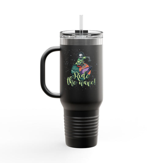 'Ride the Wave!' 40oz Insulated Travel Tumbler