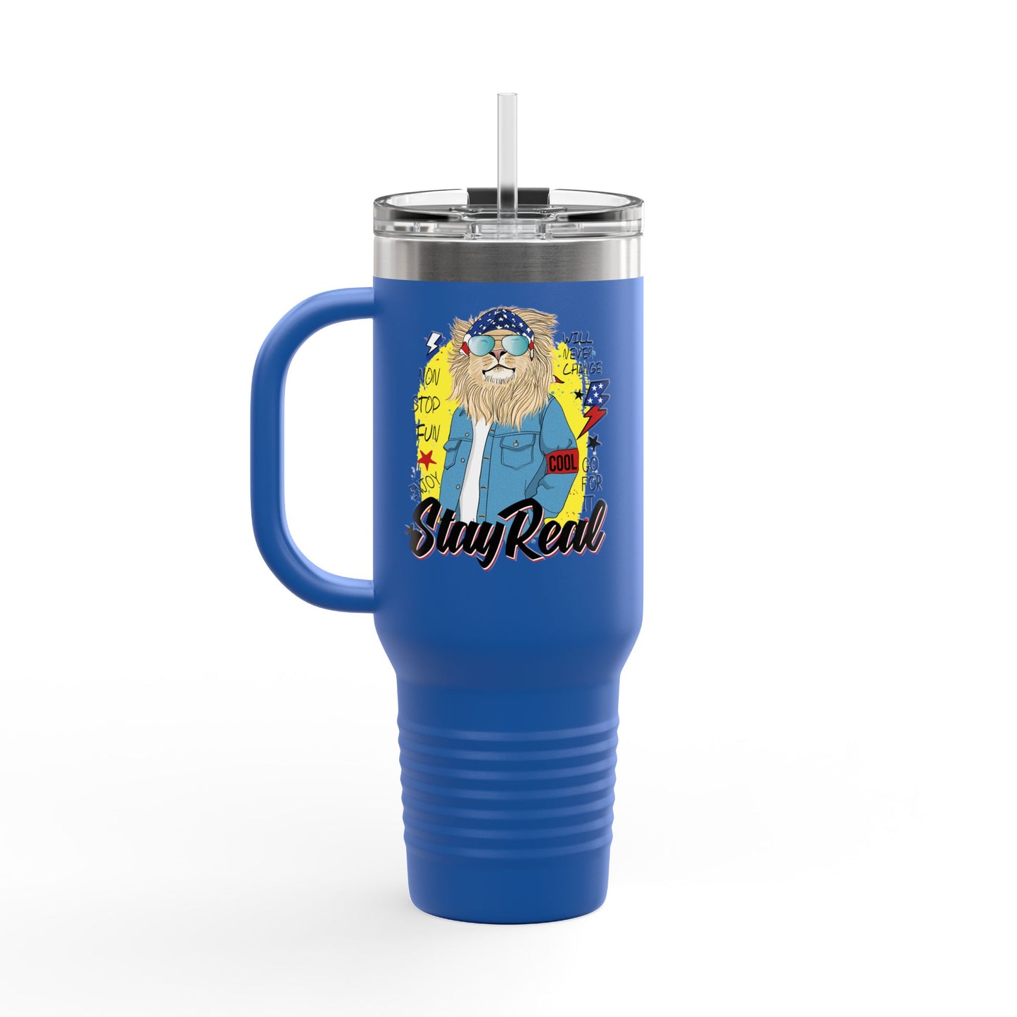 'Stray Real ' 40oz Insulated Travel Tumbler