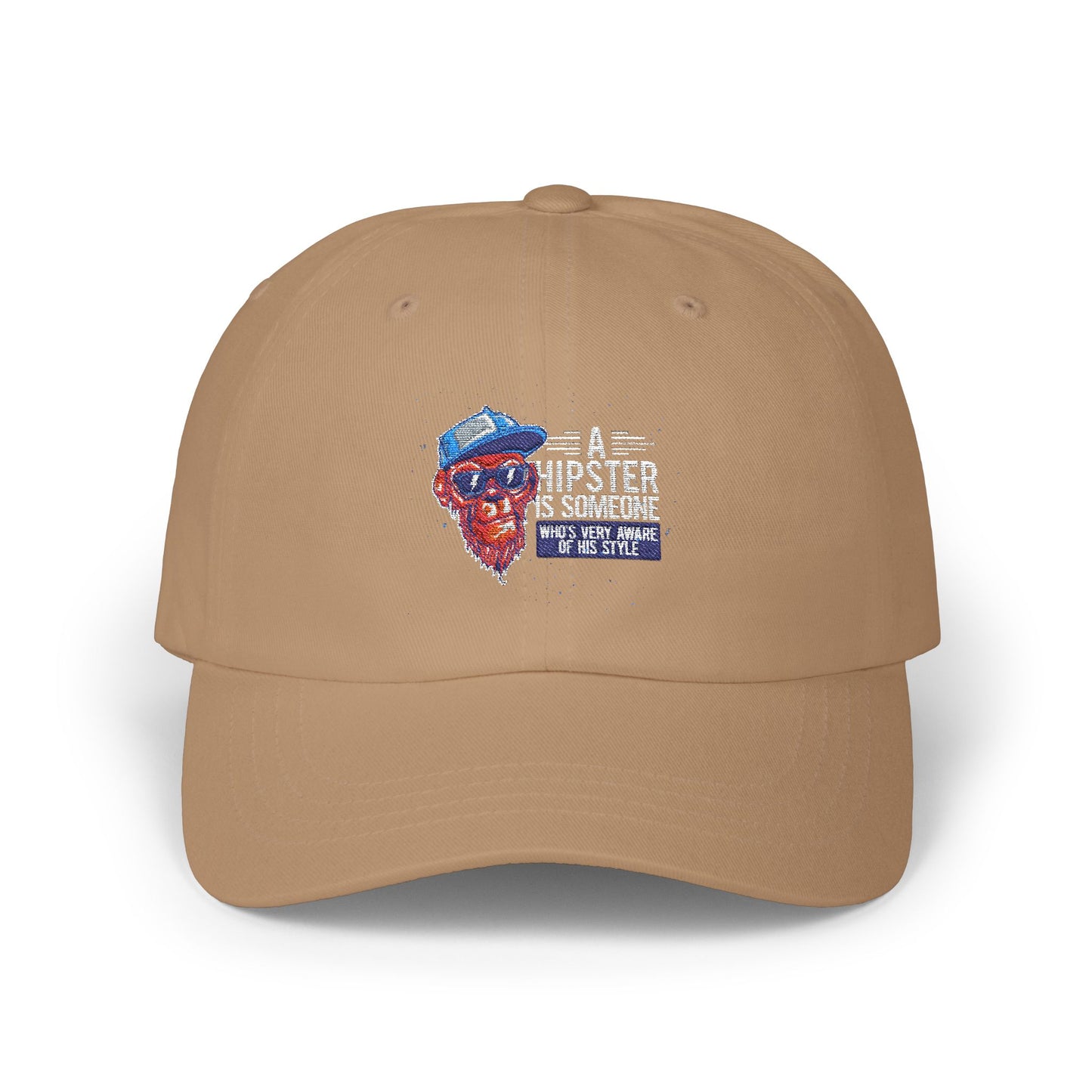 'A Hipster Is Someone Who’s Very Aware of His Style' With Monkey - Unisex Hat