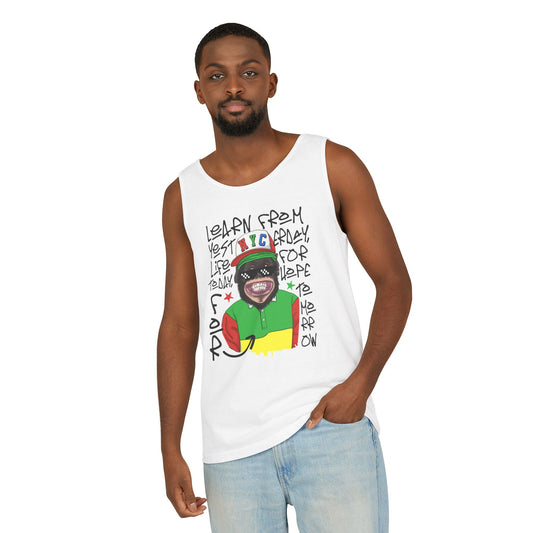 'Learn From Yesterday Life' With Monkey - Unisex Tank Top