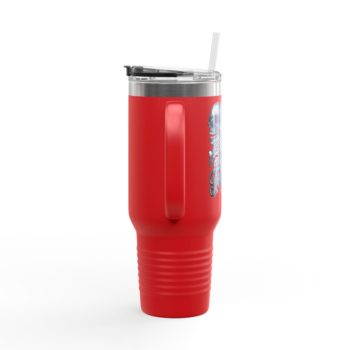 'Tempted Skull & Rose' 40oz Insulated Travel Tumbler