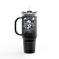 'Tempted Skull & Rose' 40oz Insulated Travel Tumbler