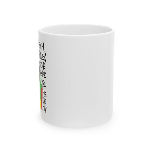 'Learn From Yesterday Life' With Monkey Ceramic Mug - 11oz & 15oz Coffee Cup
