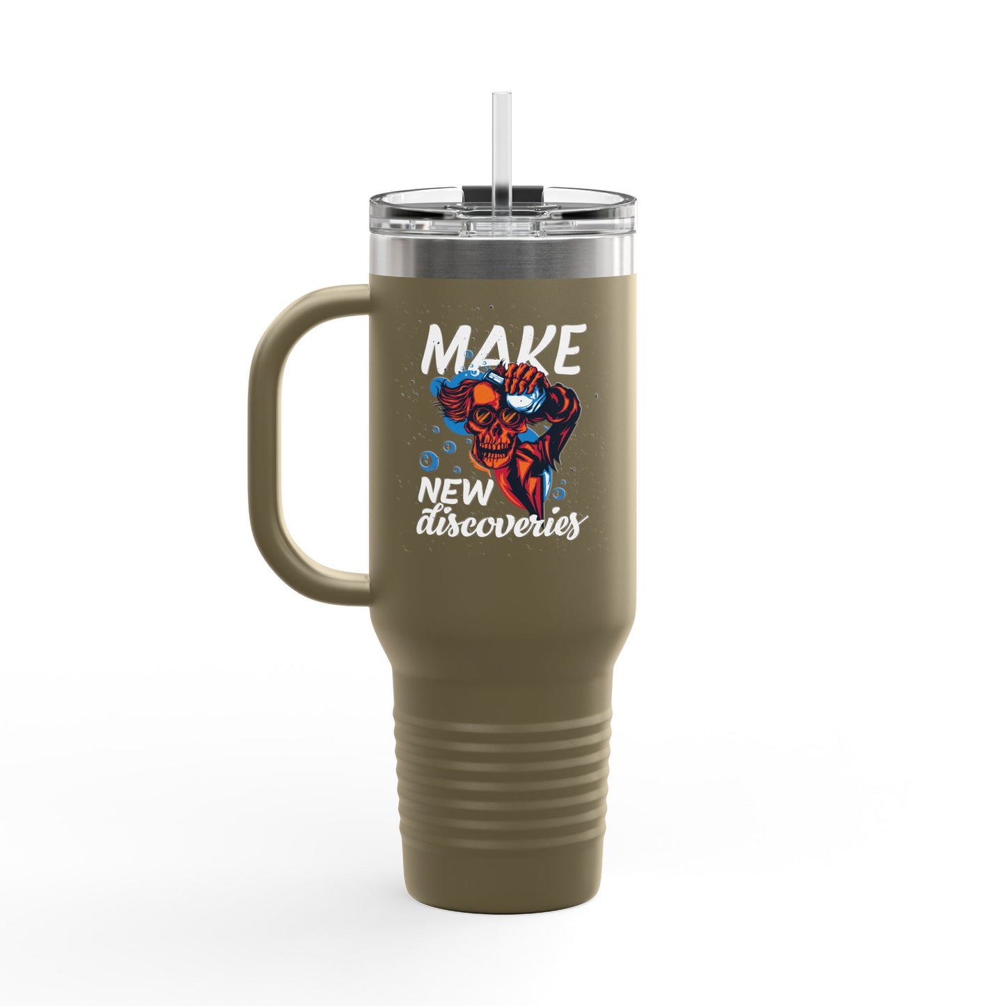 'Make New Discoveries' 40oz Insulated Travel Tumbler