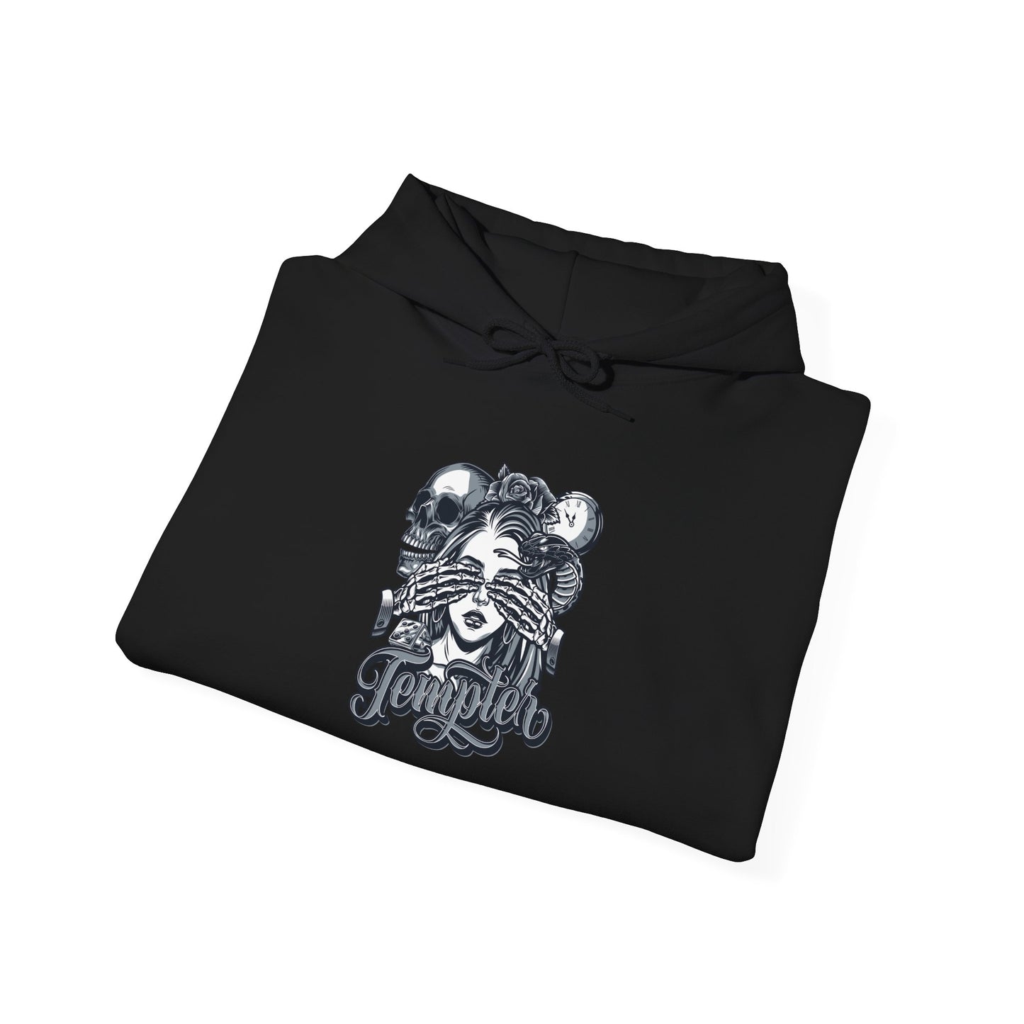 'Tempted Skull & Rose' - Unisex hoodies