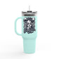 'Tempted Skull & Rose' 40oz Insulated Travel Tumbler