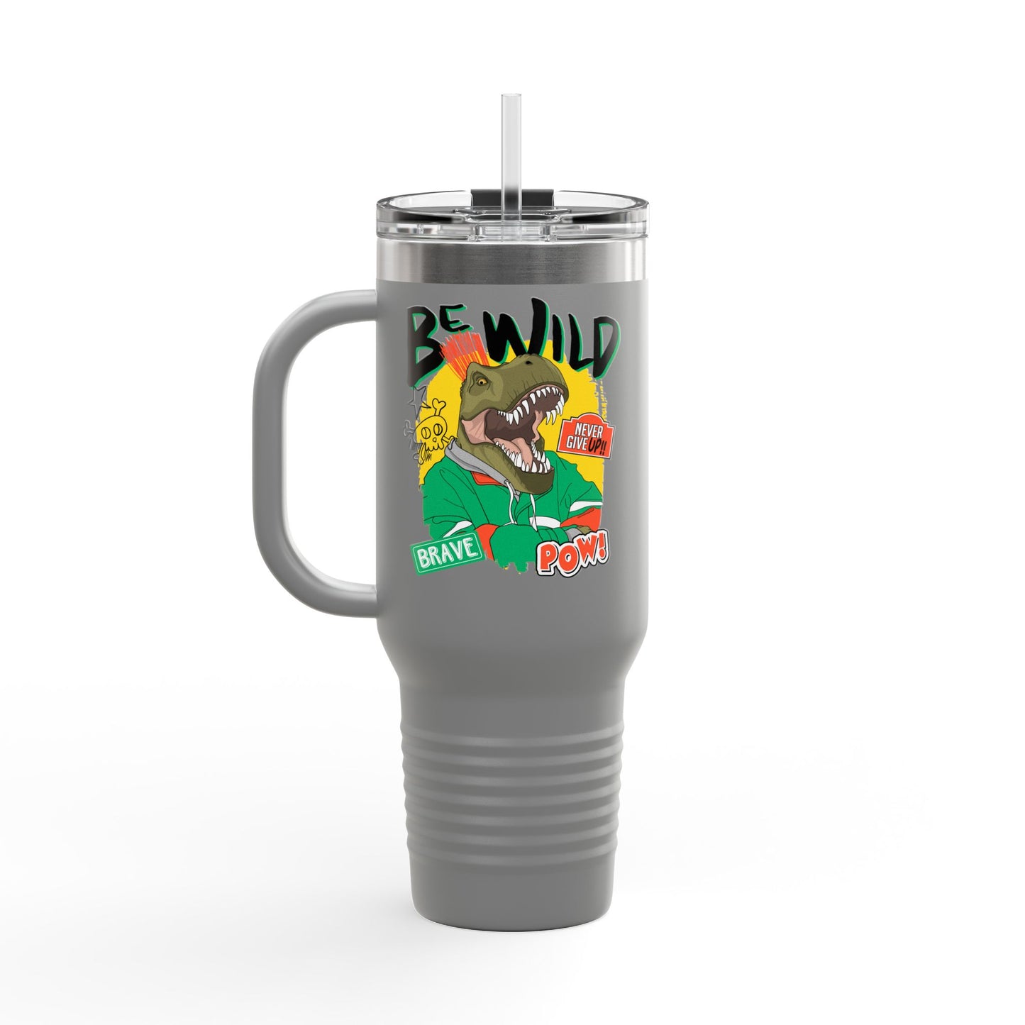 'Be Wild' 40oz Insulated Travel Tumbler