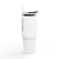 'Learn From Yesterday Life' With Monkey 40oz Insulated Travel Tumbler