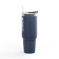 'Tempted Skull & Rose' 40oz Insulated Travel Tumbler