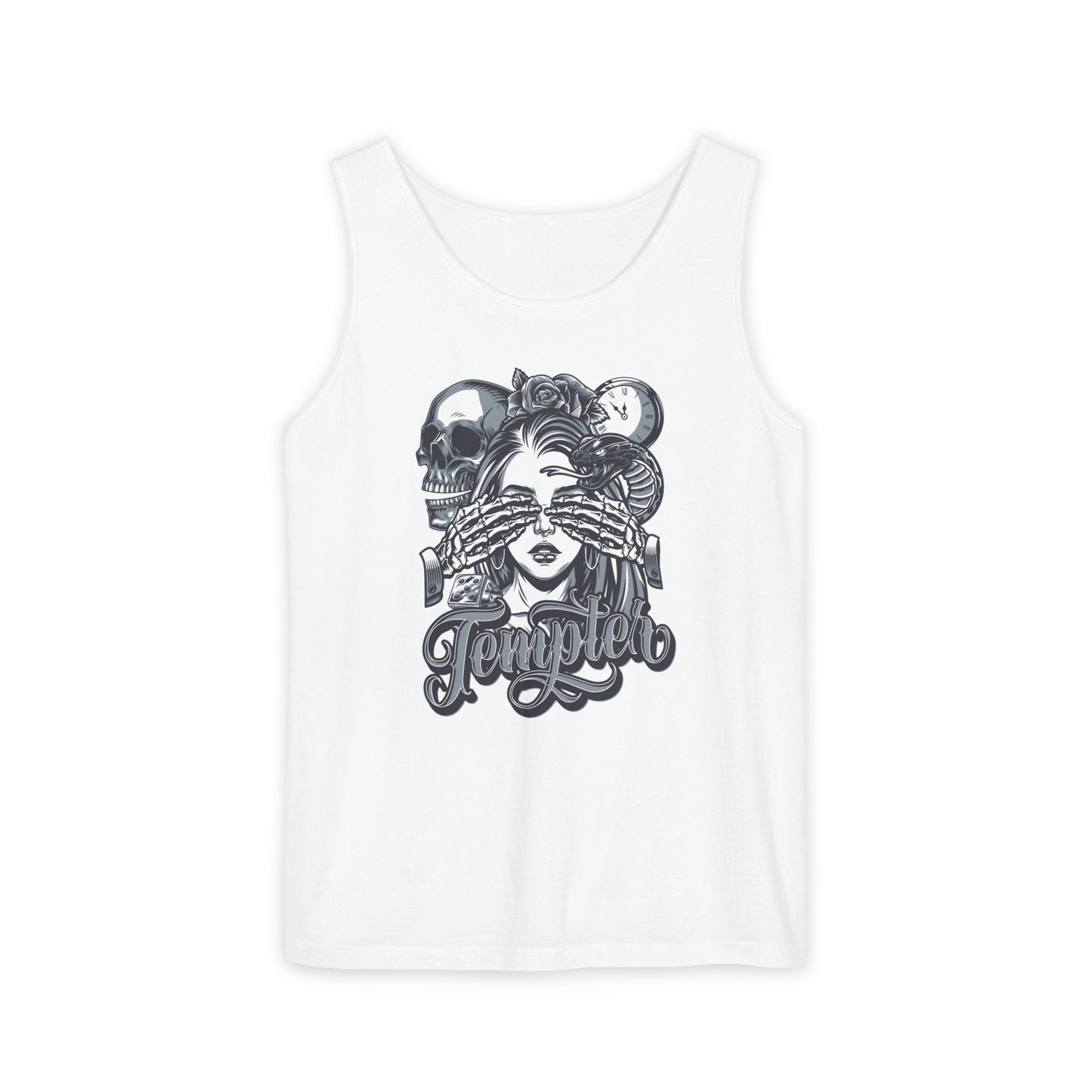 'Tempted Skull & Rose' - Unisex  Tank Top