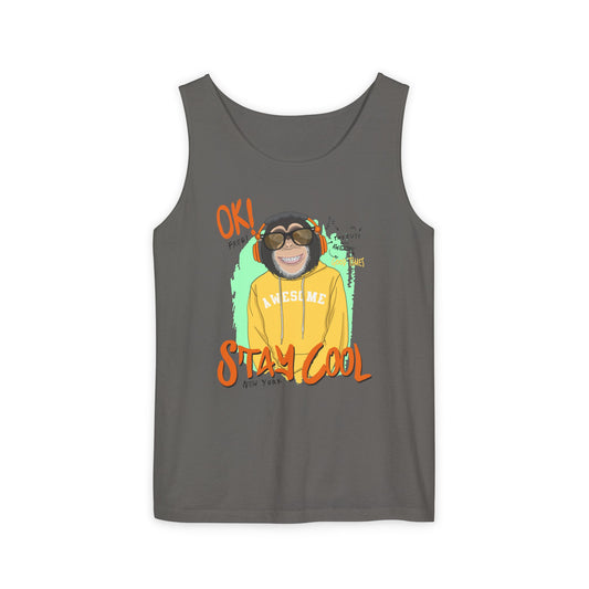 'Ok Stay Cool New York' Monkey - Unisex  Tank Top