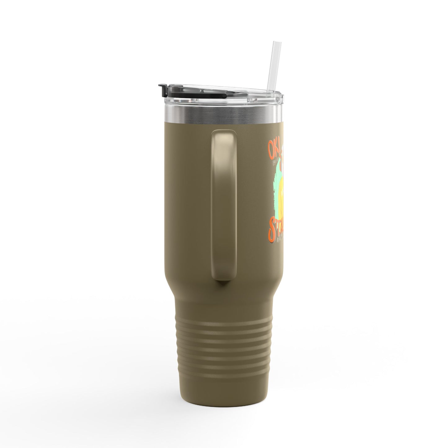 'Ok Stay Cool New York' Monkey 40oz Insulated Travel Tumbler