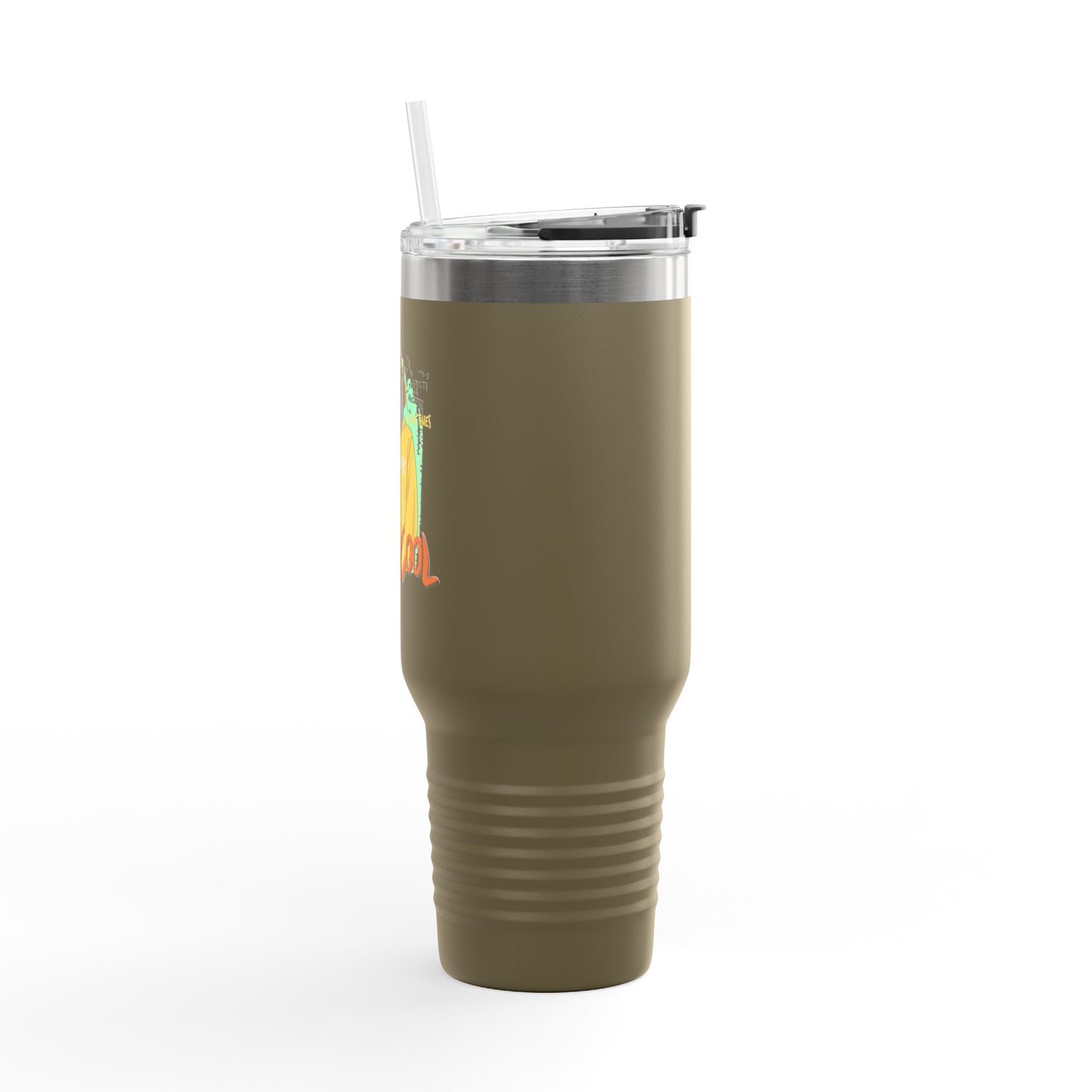 'Ok Stay Cool New York' Monkey 40oz Insulated Travel Tumbler