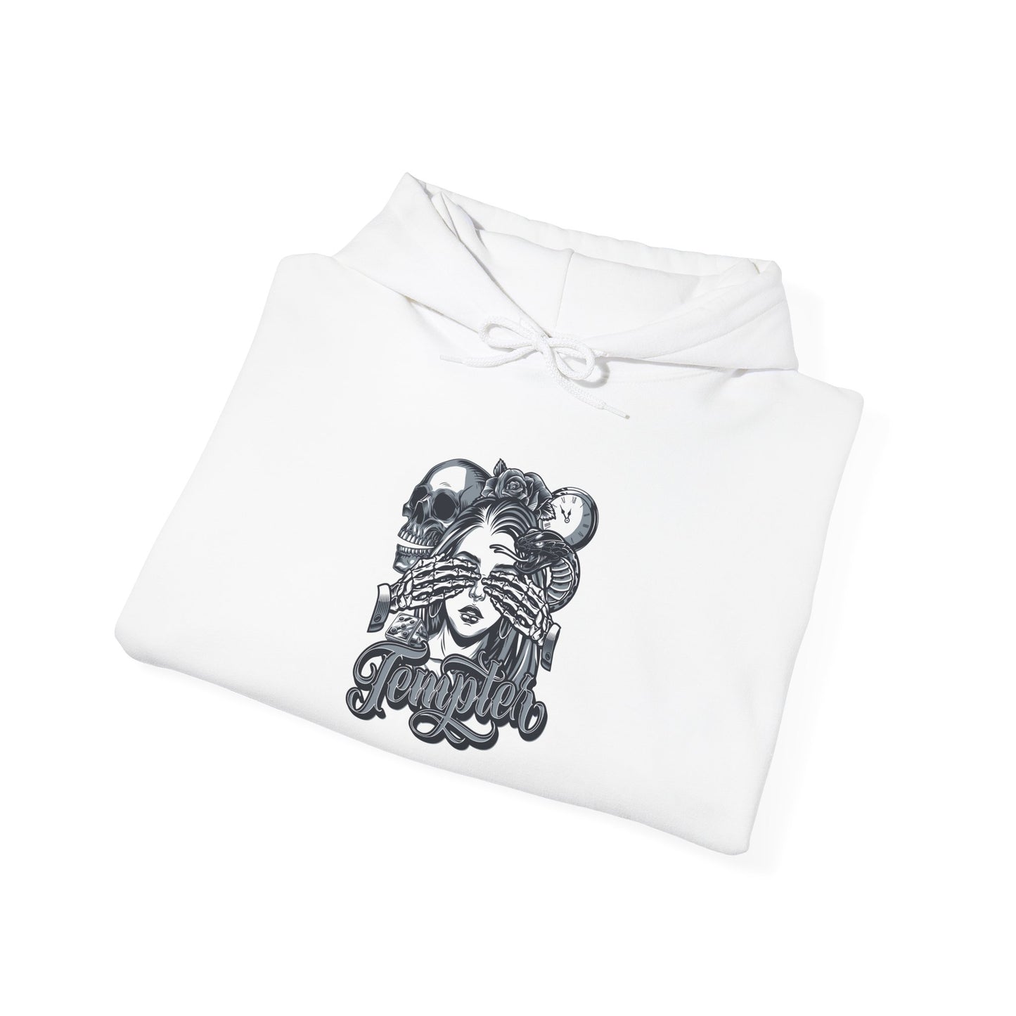 'Tempted Skull & Rose' - Unisex hoodies