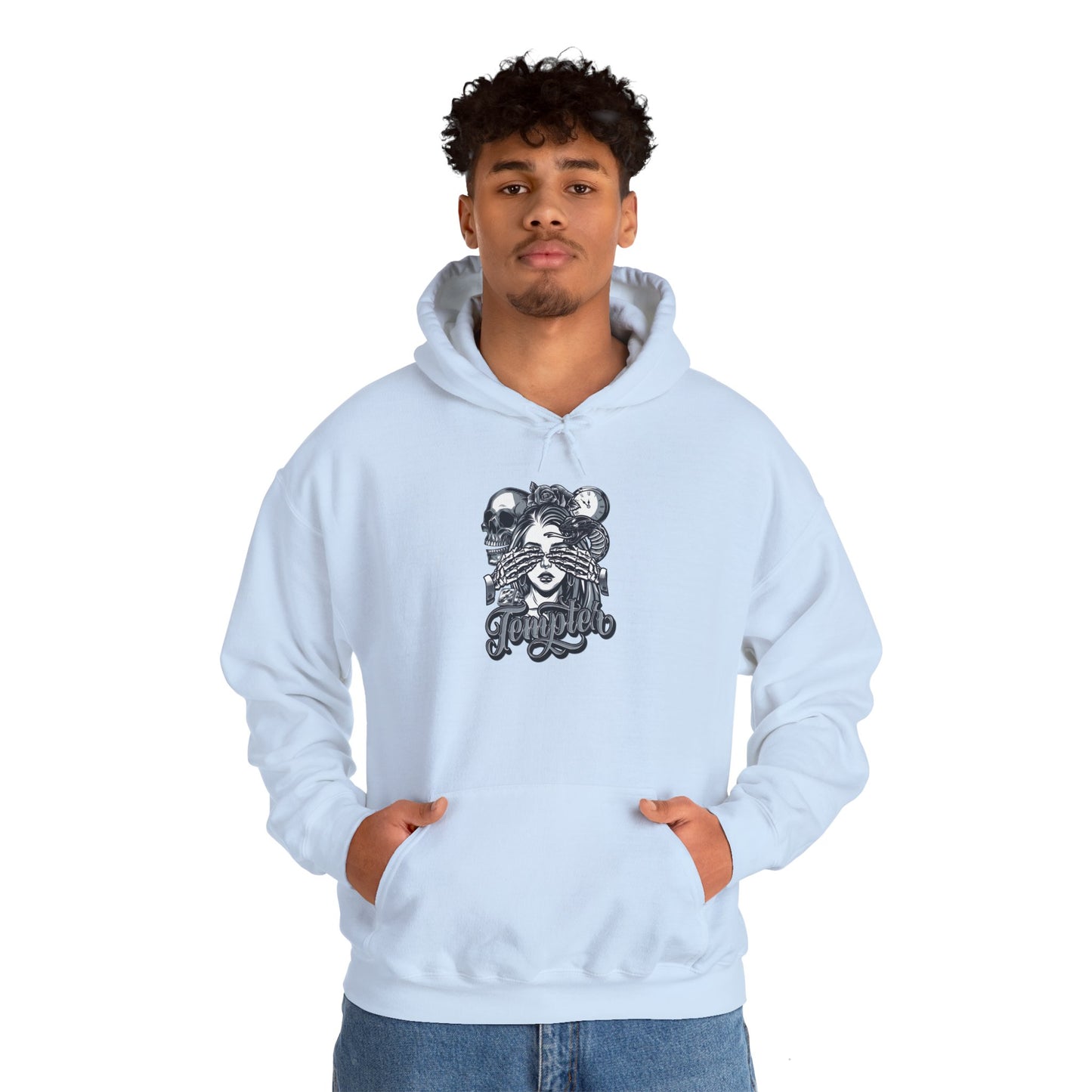 'Tempted Skull & Rose' - Unisex hoodies