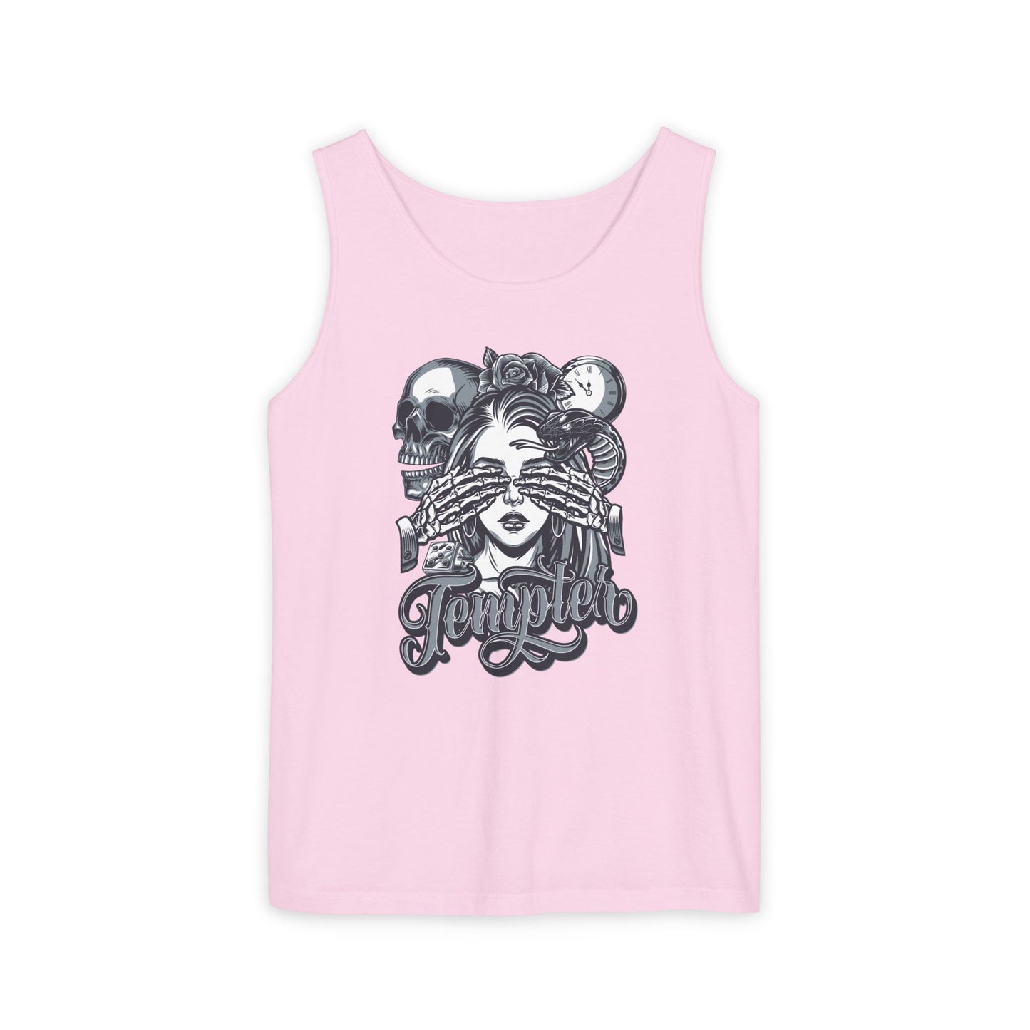 'Tempted Skull & Rose' - Unisex  Tank Top