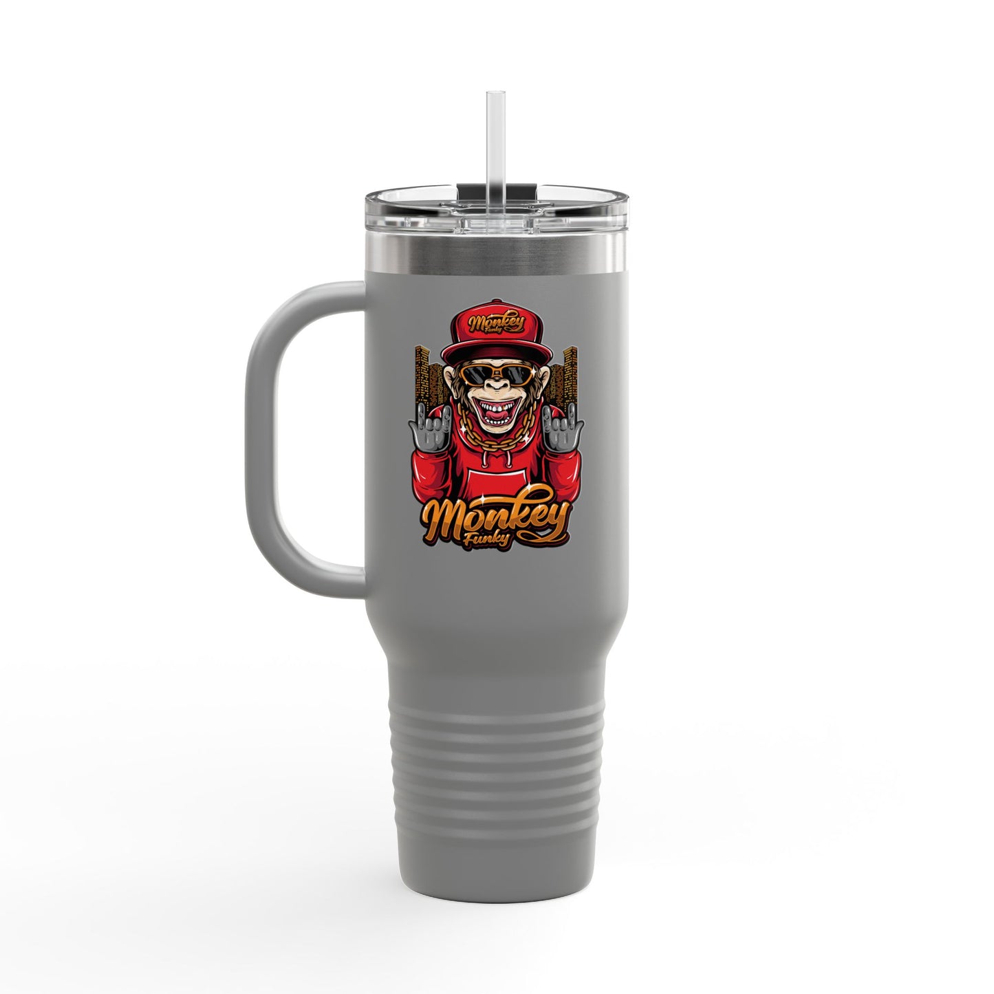 'Monkey Funky' 40oz Insulated Travel Tumbler