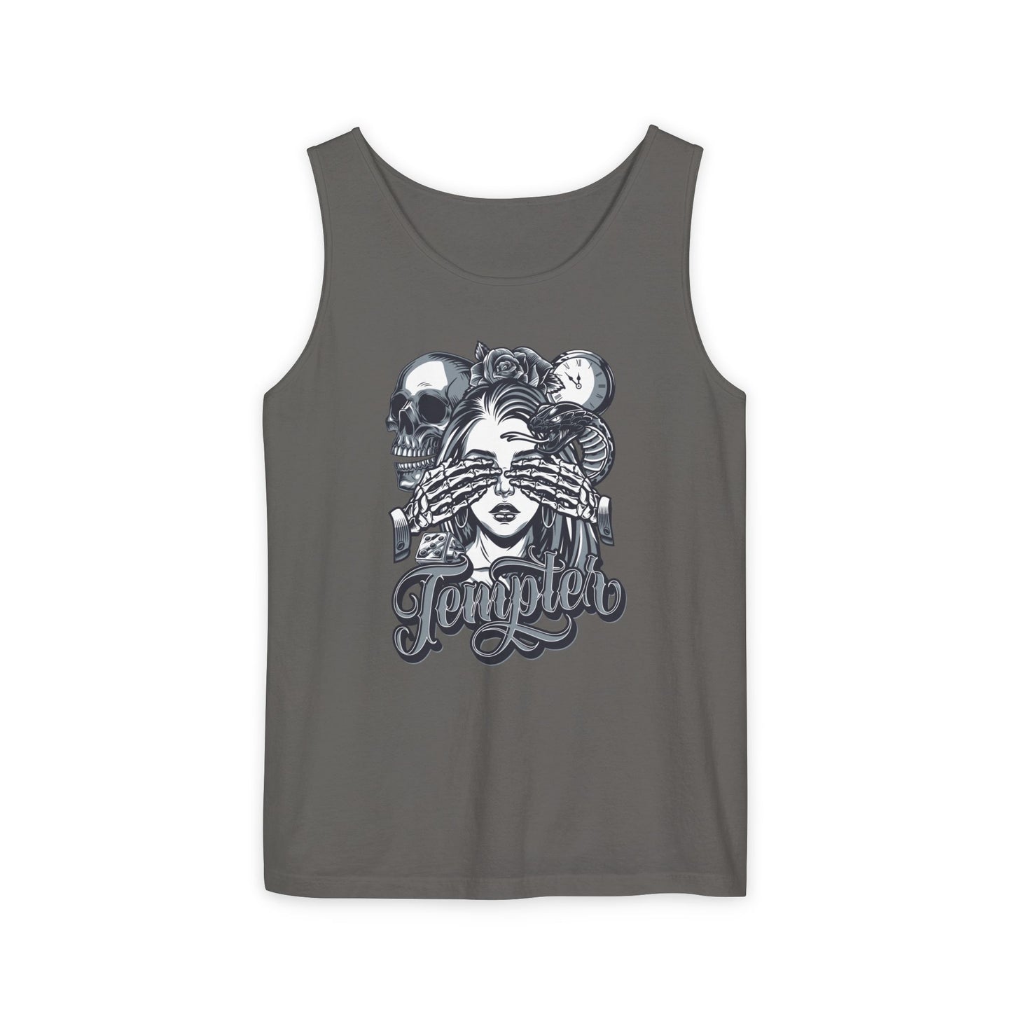'Tempted Skull & Rose' - Unisex  Tank Top
